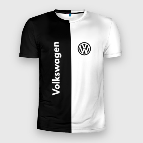 Мужская футболка 3D Slim с принтом Volkswagen, вид спереди #2