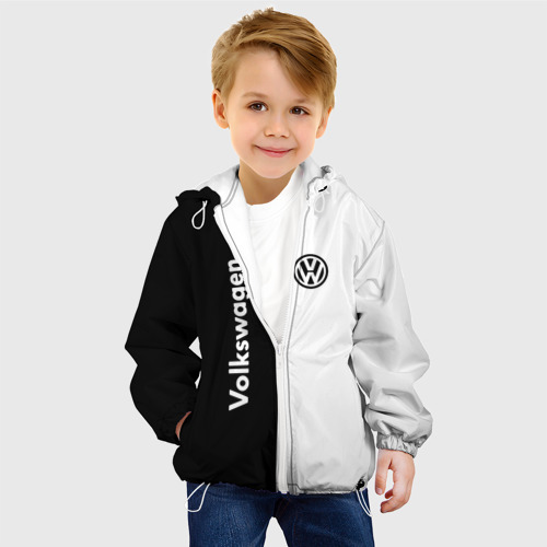 Детская куртка 3D с принтом Volkswagen, фото на моделе #1