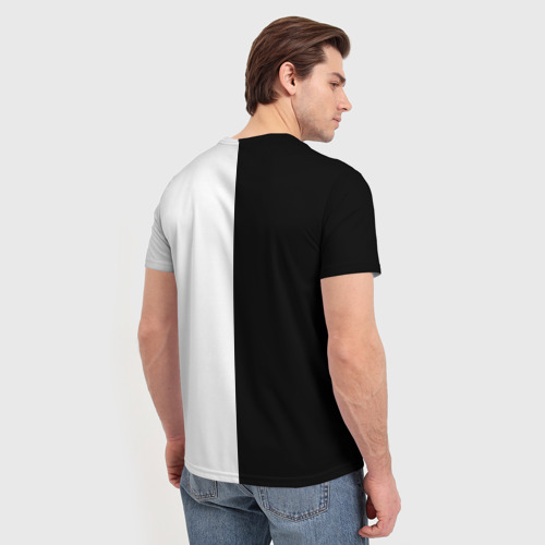 Мужская 3D футболка с принтом Skoda Auto as, вид сзади #2