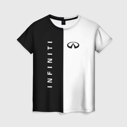 Женская футболка 3D с принтом Infiniti, вид спереди #2