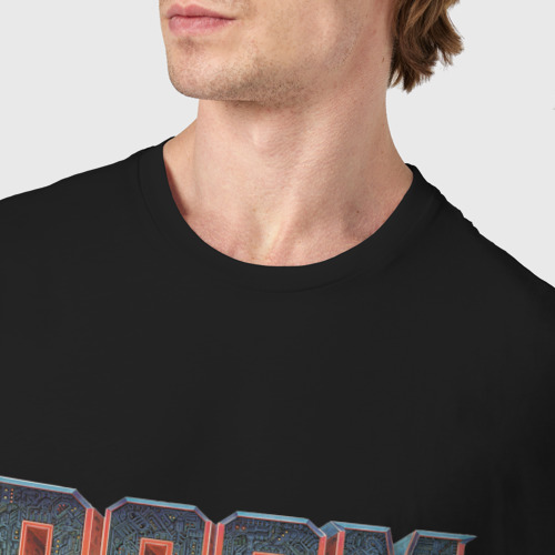 Мужская футболка хлопок с принтом Doom, фото #4