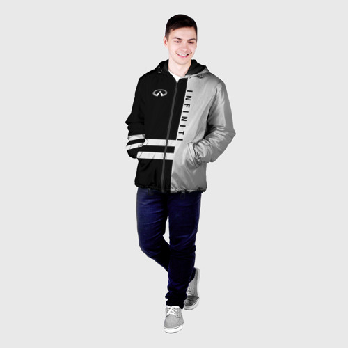 Мужская куртка 3D с принтом Infiniti, фото на моделе #1