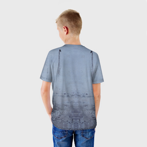 Детская футболка 3D с принтом 30 Seconds to Mars, вид сзади #2