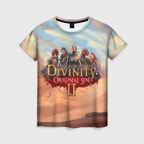 Женская футболка 3D с принтом Divinity, вид спереди #2