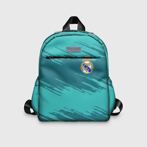 Детский рюкзак 3D с принтом Real Madrid, вид спереди #2