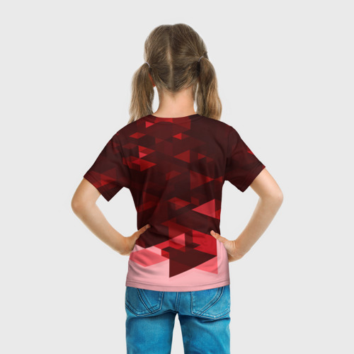 Детская футболка 3D с принтом Манчестер Юнайтед, вид сзади #2