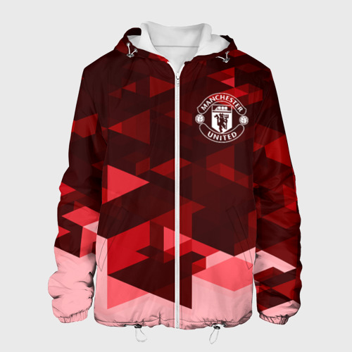 Мужская куртка 3D с принтом Манчестер Юнайтед, вид спереди #2