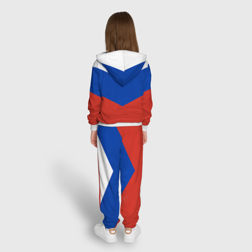 Детский 3D костюм с принтом Россия, вид сзади #2