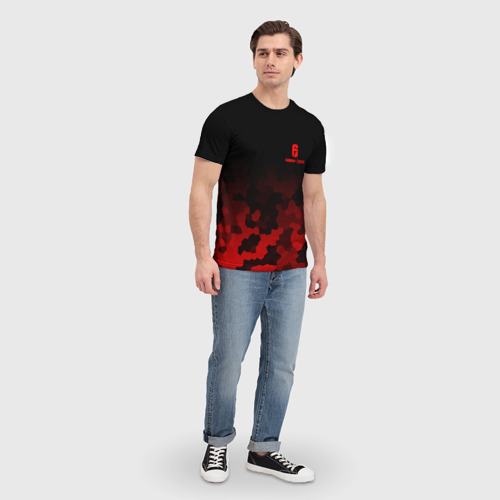 Мужская футболка 3D с принтом RAINBOW SIX SIEGE | РАДУГА 6 ОСАДА | R6S, вид сбоку #3