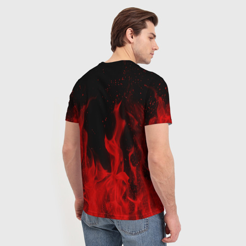 Мужская футболка 3D с принтом RAINBOW SIX SIEGE | РАДУГА 6 ОСАДА | R6S, вид сзади #2
