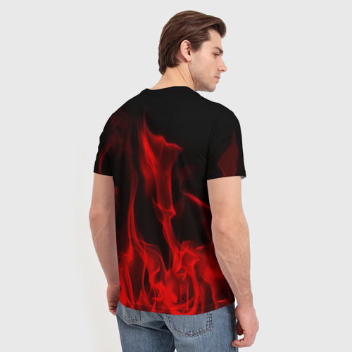 Мужская 3D футболка с принтом METALLICA, вид сзади #2