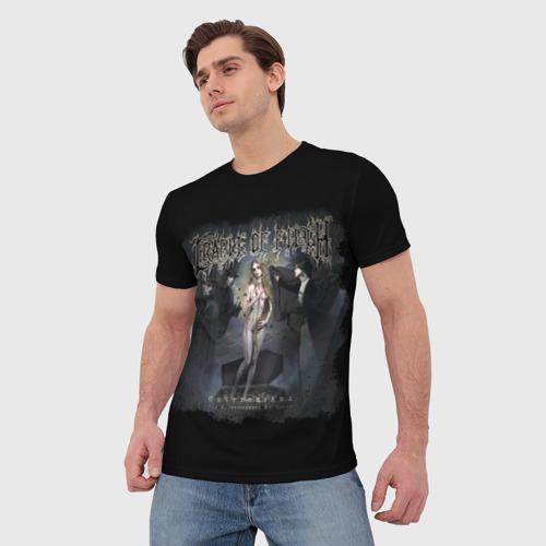 Мужская футболка 3D с принтом Cryptoriana, фото на моделе #1