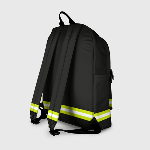 Рюкзак 3D с принтом Пожарная форма, вид сзади #1