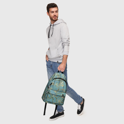 Рюкзак 3D с принтом Ван Гог Цветущие ветки миндаля, фото #5