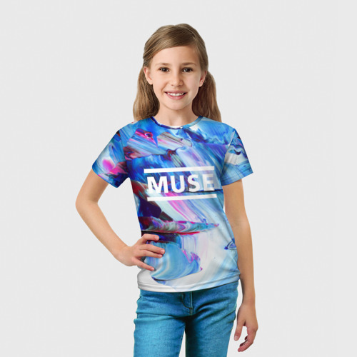 Детская футболка 3D с принтом MUSE COLLECTION, вид сбоку #3