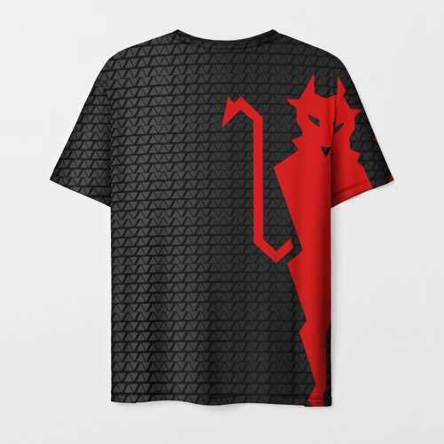 Мужская футболка 3D с принтом Fcmu sport, вид сзади #1