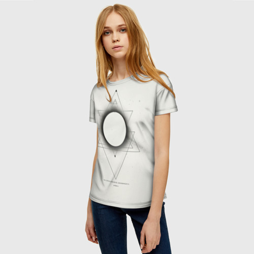 Женская футболка 3D с принтом Architects, фото на моделе #1