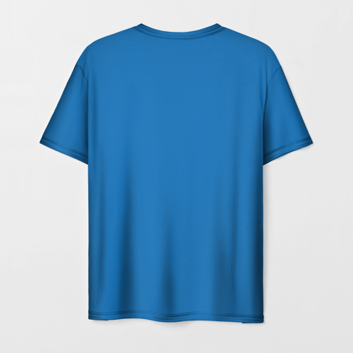 Мужская 3D футболка с принтом За Флот, вид сзади #1