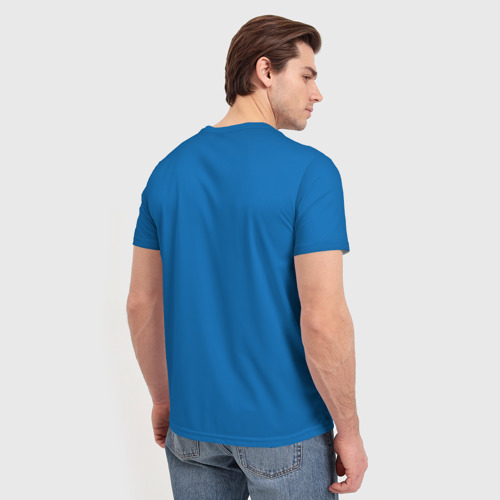 Мужская 3D футболка с принтом За Флот, вид сзади #2