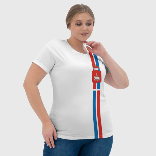 Женская футболка 3D с принтом Пермский край, фото #4