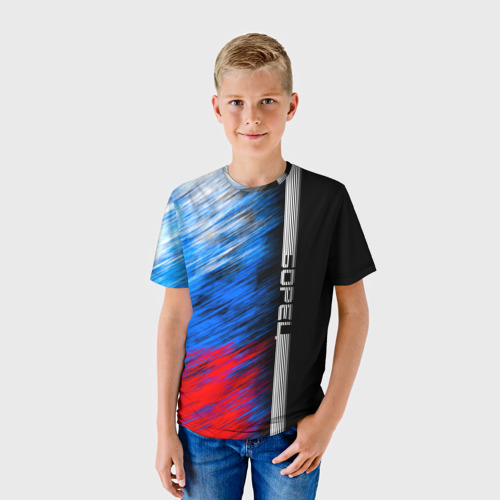 Детская 3D футболка с принтом Борец, фото на моделе #1