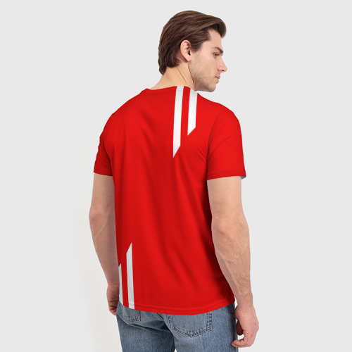 Мужская футболка 3D с принтом USSR sport, вид сзади #2