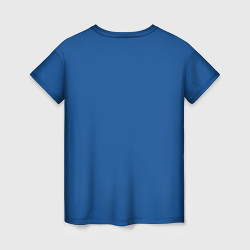 Женская футболка 3D с принтом ФЛАГ РОССИИ, вид сзади #1