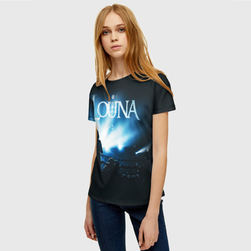 Женская футболка 3D с принтом Louna, фото на моделе #1