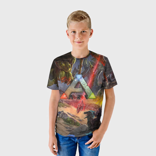 Детская 3D футболка с принтом Ark: Survival Evolved, фото на моделе #1