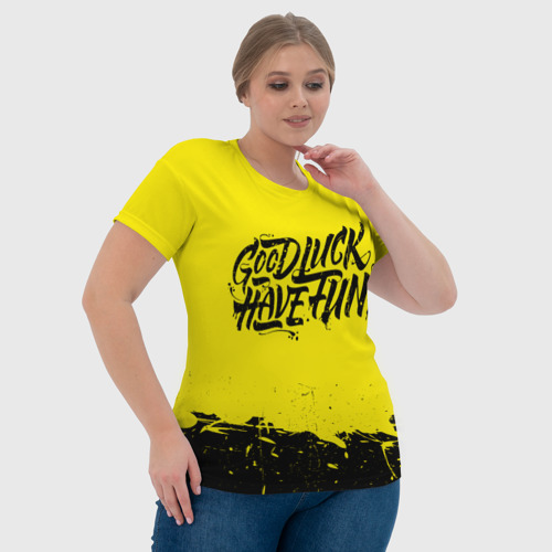 Женская футболка 3D с принтом GLHF, фото #4