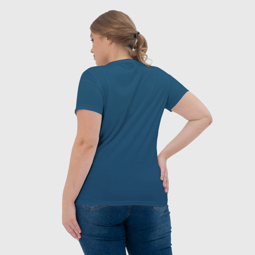 Женская футболка 3D с принтом Мастер и Маргарита, вид сзади #2