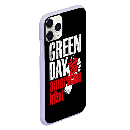 Чехол для iPhone 11 Pro матовый с принтом Green Day American Idiot, вид сбоку #3