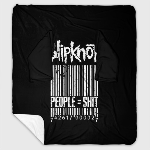 Плед с рукавами с принтом Slipknot People, вид спереди #2