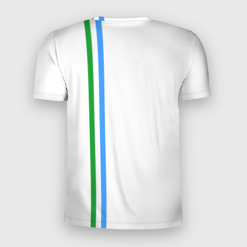 Мужская футболка 3D Slim с принтом Ханты-Мансийский округ, вид сзади #1