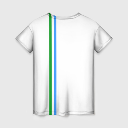 Женская футболка 3D с принтом Ханты-Мансийский округ, вид сзади #1