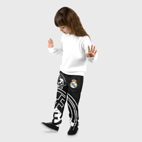 Детские брюки 3D с принтом Real Madrid Exclusive, фото на моделе #1