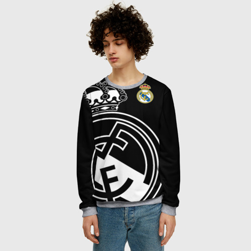 Мужской свитшот 3D с принтом Real Madrid Exclusive, фото на моделе #1
