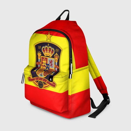 Рюкзак 3D с принтом Сборная Испании флаг, вид спереди #2