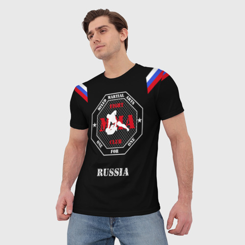 Мужская футболка 3D с принтом MMA  (Mixed Martial Arts), фото на моделе #1
