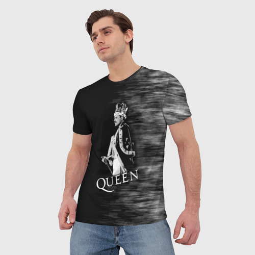 Мужская футболка 3D с принтом Queen, фото на моделе #1