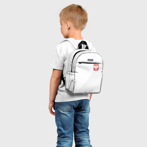 Детский рюкзак 3D с принтом Польша домашняя форма, фото на моделе #1