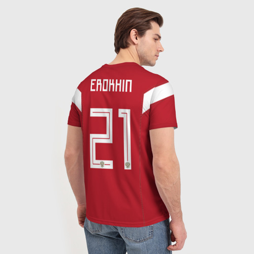 Мужская футболка 3D с принтом Ерохин ЧМ 2018, вид сзади #2