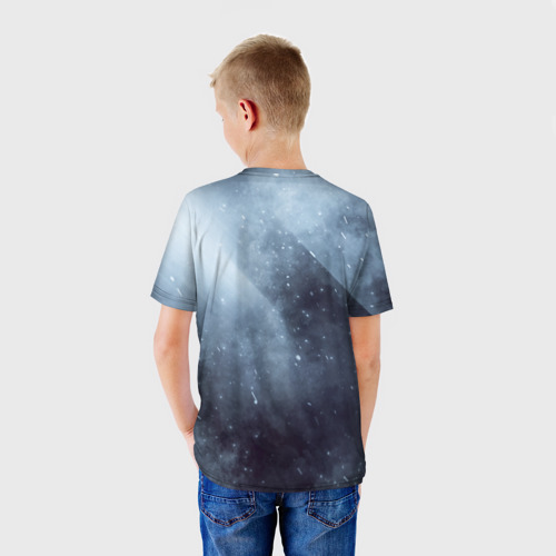 Детская футболка 3D с принтом Detroit Become Human, вид сзади #2