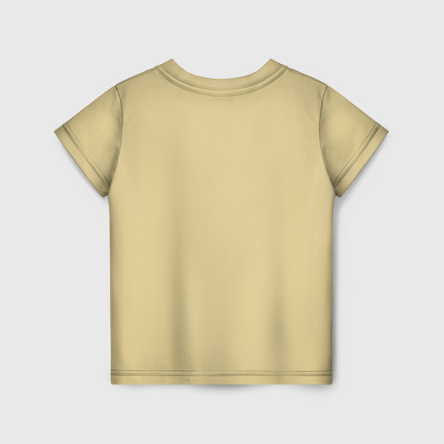 Детская футболка 3D с принтом Старая карта, вид сзади #1