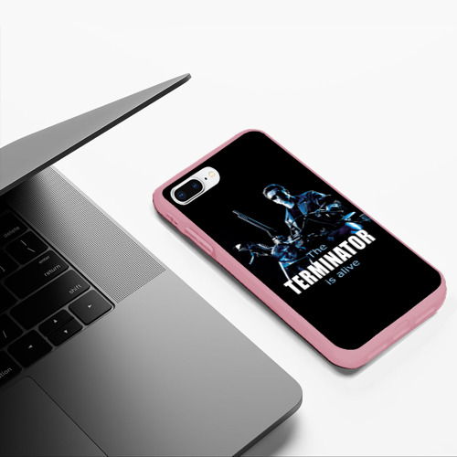 Чехол для iPhone 7Plus/8 Plus матовый с принтом Terminator alive, фото #5