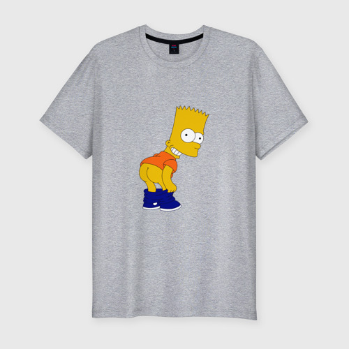 Мужская футболка премиум с принтом Барт, вид спереди #2