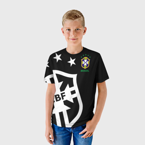 Детская футболка 3D с принтом Brazil Exclusive, фото на моделе #1
