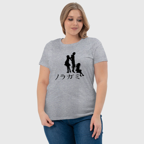 Женская футболка хлопок с принтом БЕЗДОМНЫЙ БОГ Силуэты, фото #4