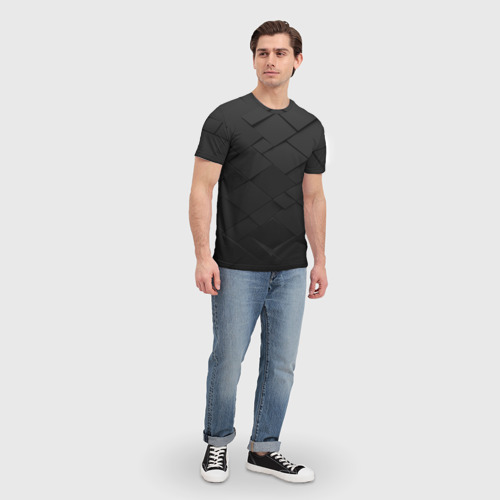 Мужская футболка 3D с принтом Abstraction, вид сбоку #3