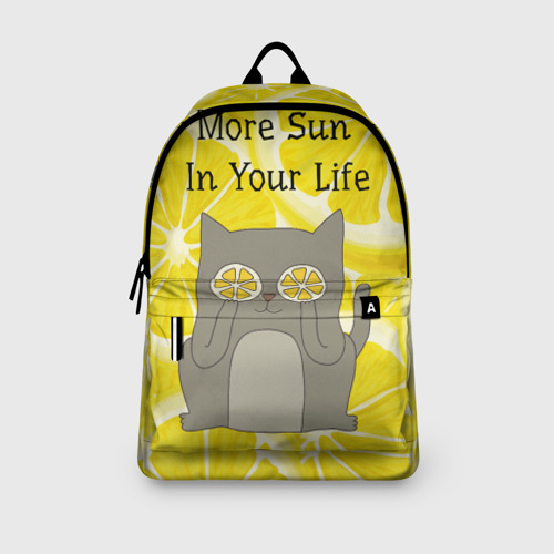 Рюкзак 3D с принтом More Sun In Your Life, вид сбоку #3